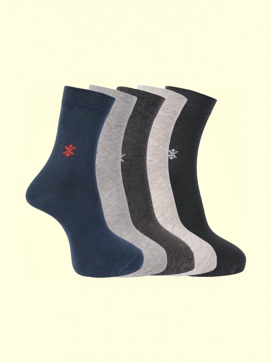 GARUN Men Pack of 5 Cotton Calf Length Socks