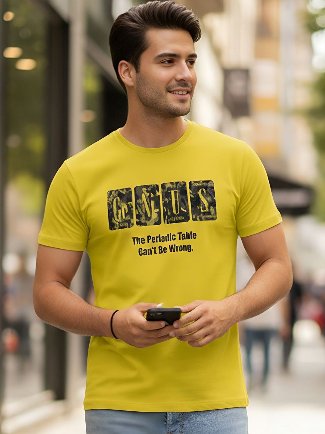 GENSTAR TRENDS Men Typography Printed T-shirt