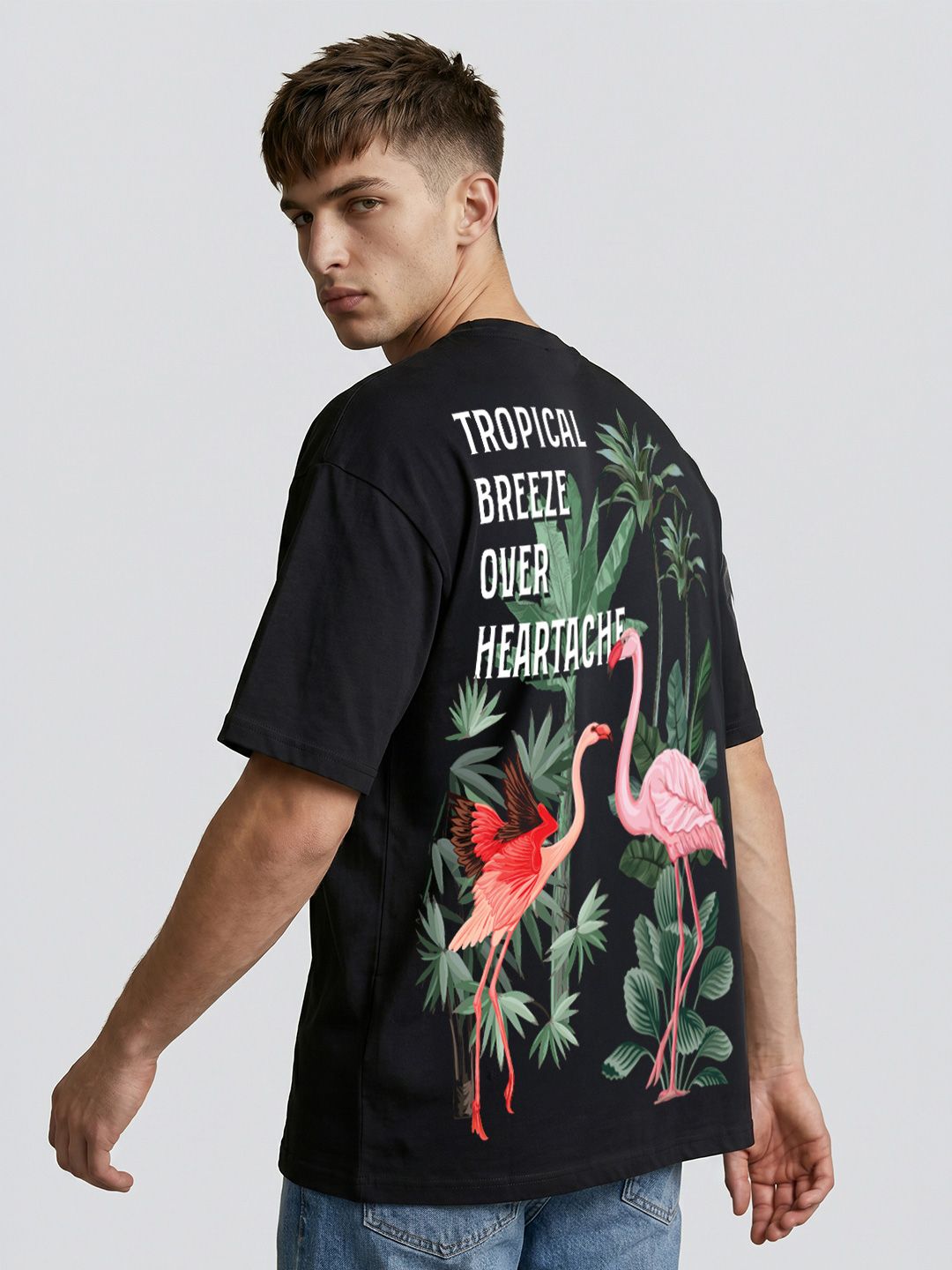 Dennis Lingo Men Printed Tropical T-shirt
