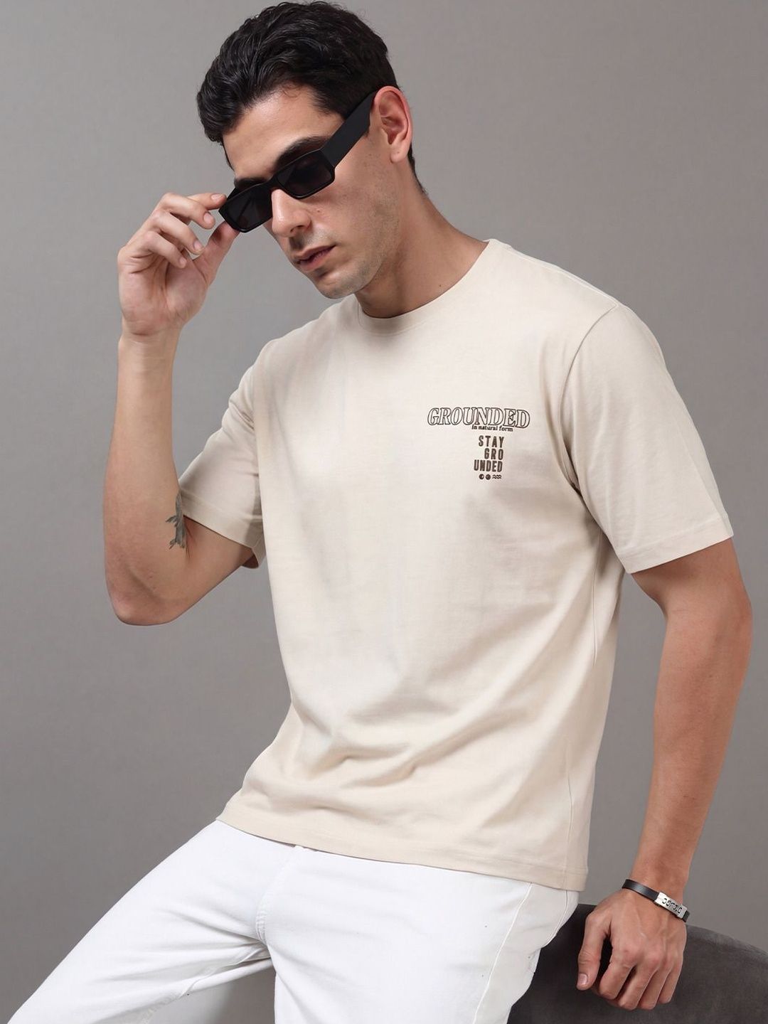 ARDEUR Men Typography Printed T-shirt