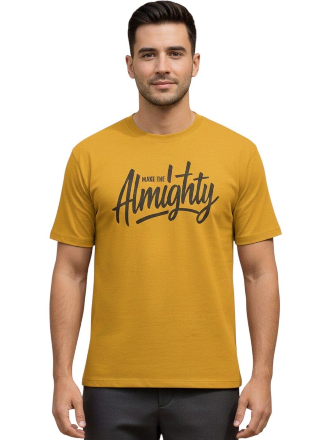 GENSTAR TRENDS Men Typography Printed T-shirt