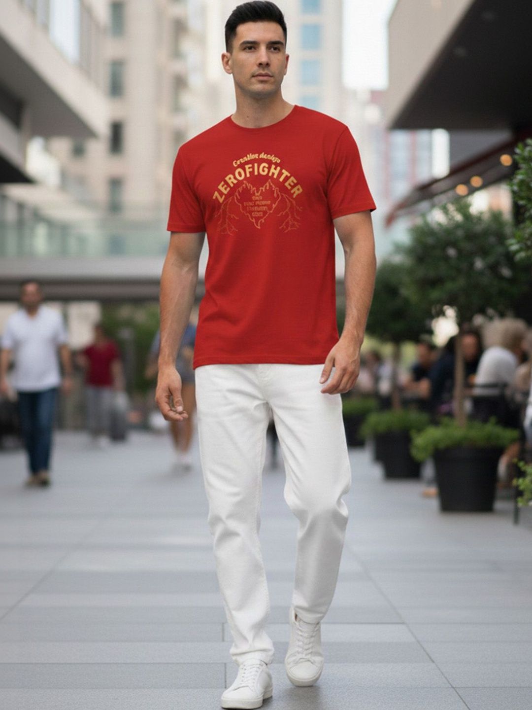 GENSTAR TRENDS Men Typography Printed T-shirt