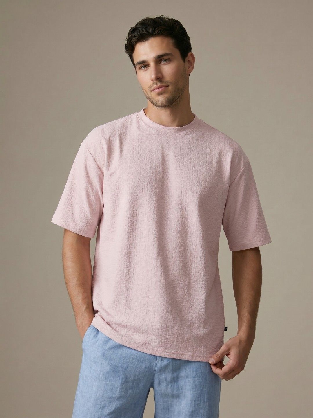 glitchez Textured Relaxed-Fit T-shirt