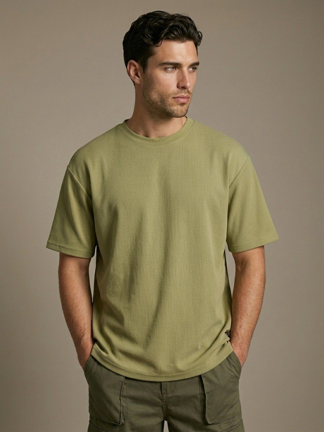 glitchez Textured Relaxed Fit T-shirt