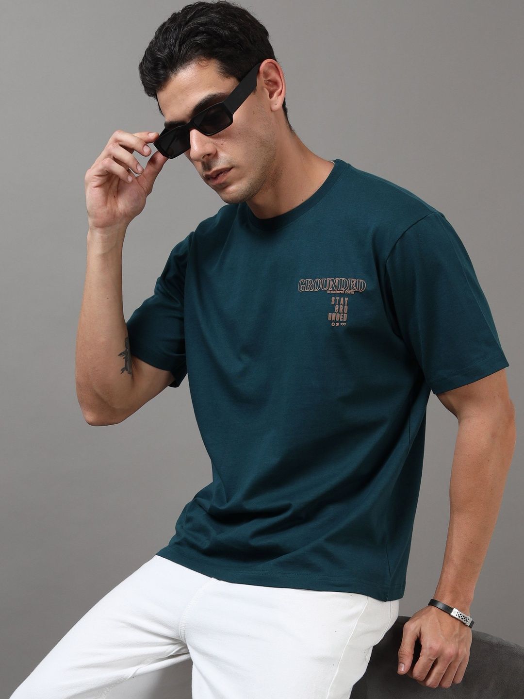 ARDEUR Men Typography Printed T-shirt