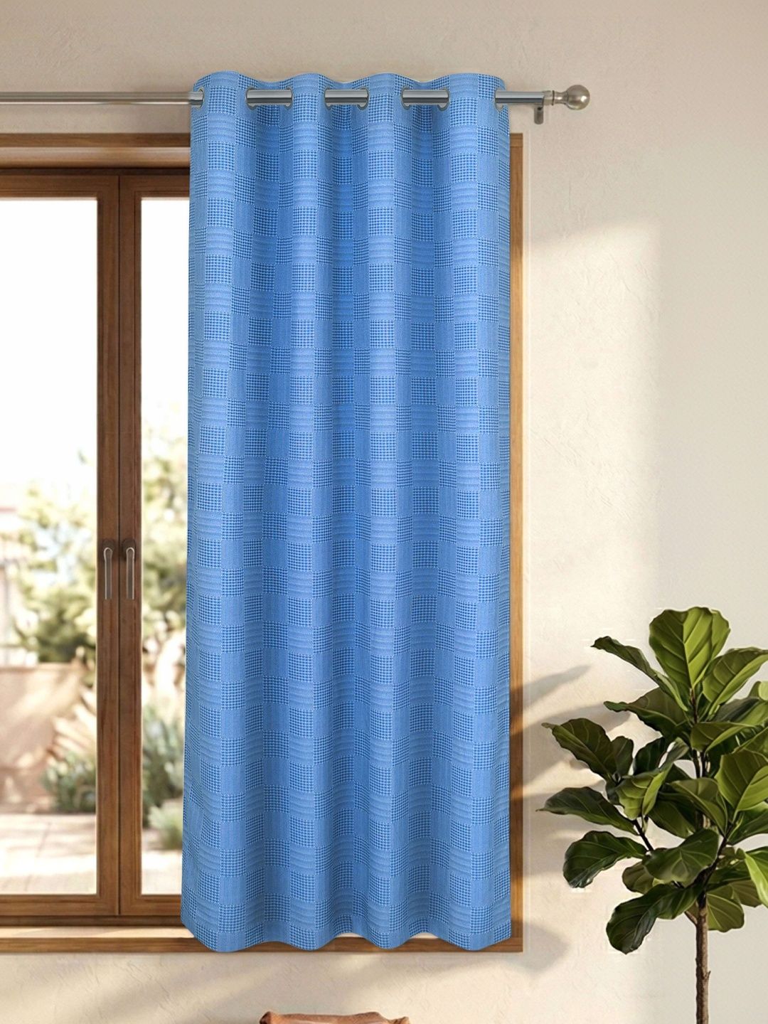 Saral Home Blue Room Darkening Curtains and Sheers