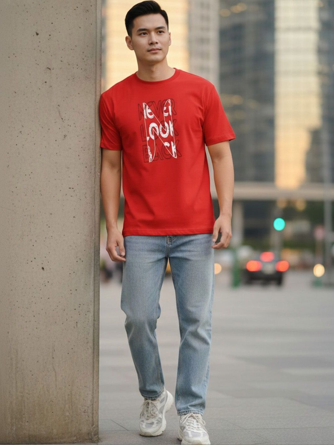 GENSTAR TRENDS Men Typography Printed T-shirt
