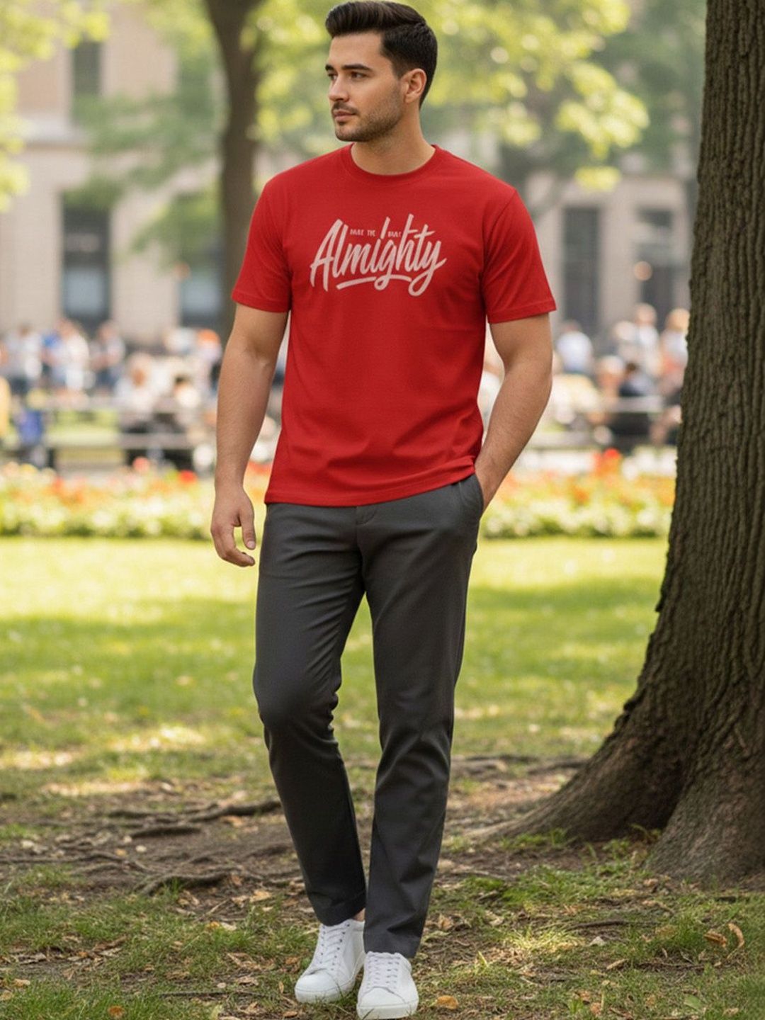 GENSTAR TRENDS Men Typography Printed T-shirt