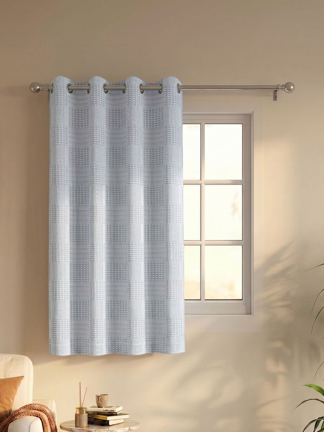 Saral Home Grey Room Darkening Curtains and Sheers