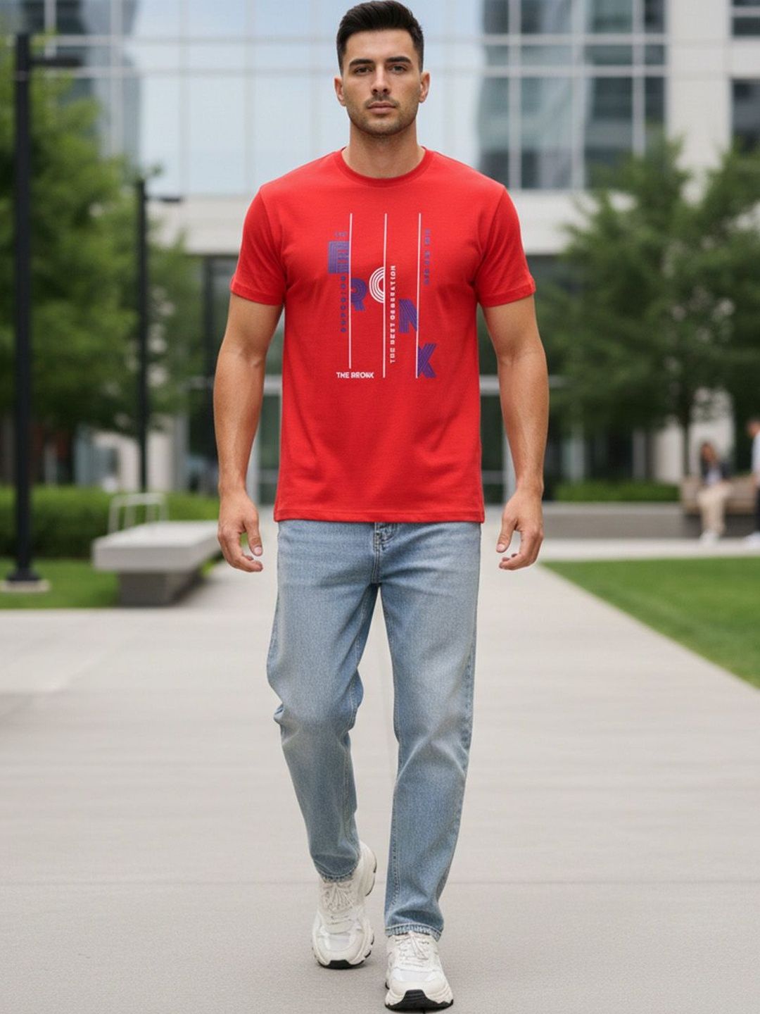 GENSTAR TRENDS Men Typography Printed T-shirt