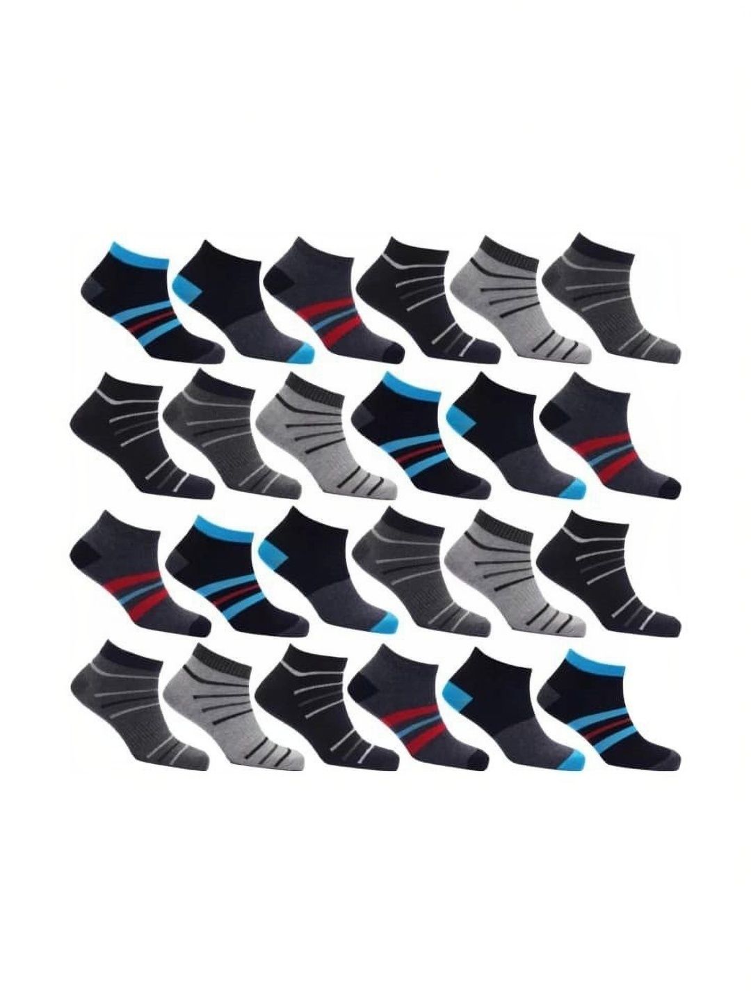 GARUN Men Cotton Patterned Ankle Length Socks