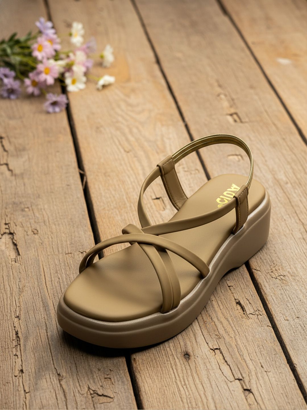 ASHO WITH FASHION MADE GLOBAL ASHO WITH FASHION MADE GLOBAL Women Strappy Comfort Sandals with Cushioned Platform Sole