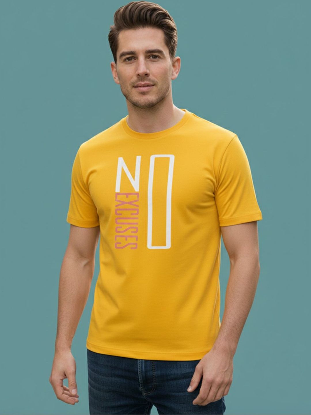GENSTAR TRENDS Men Typography Printed T-shirt