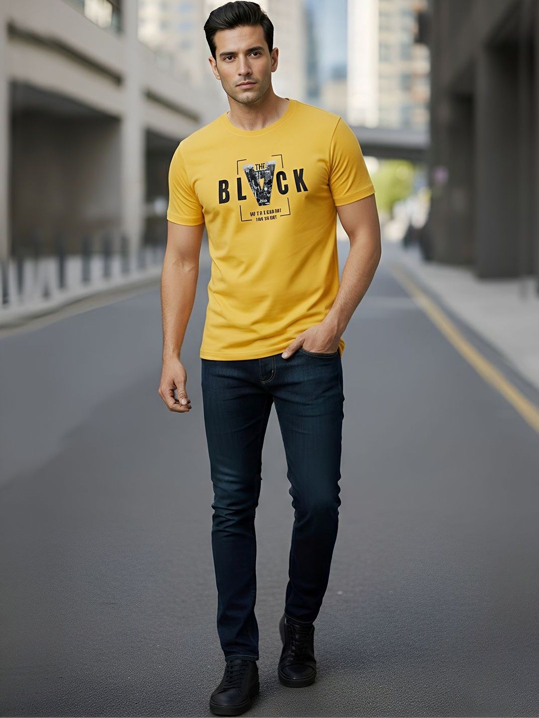 GENSTAR TRENDS Men Typography Printed T-shirt