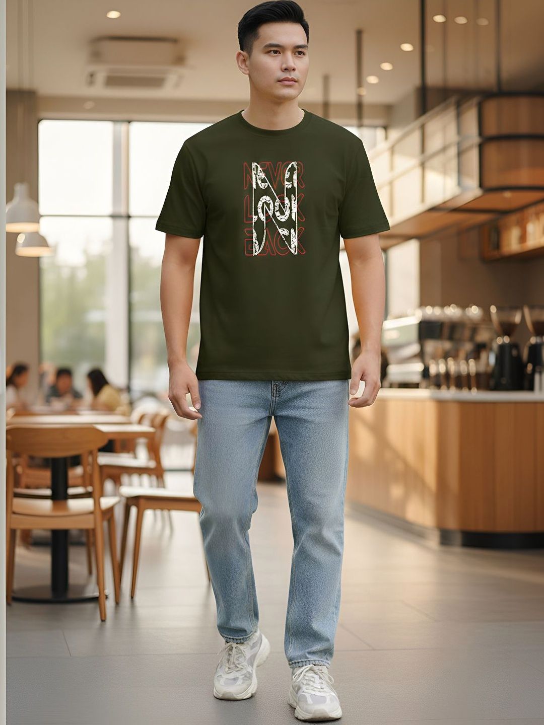 GENSTAR TRENDS Men Typography Printed T-shirt