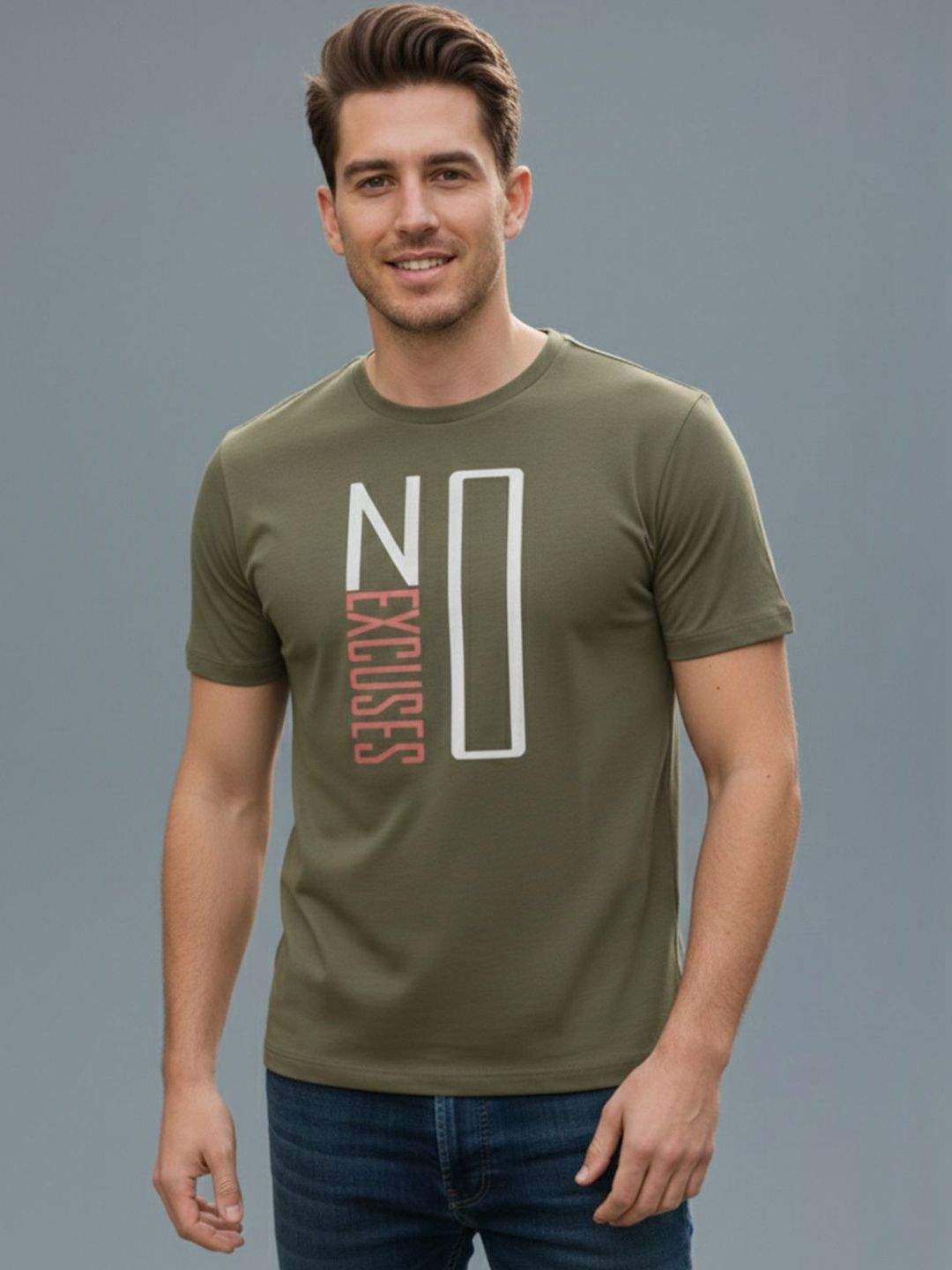 GENSTAR TRENDS Men Typography Printed T-shirt