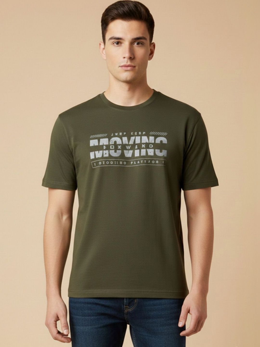 GENSTAR TRENDS Men Typography Printed T-shirt