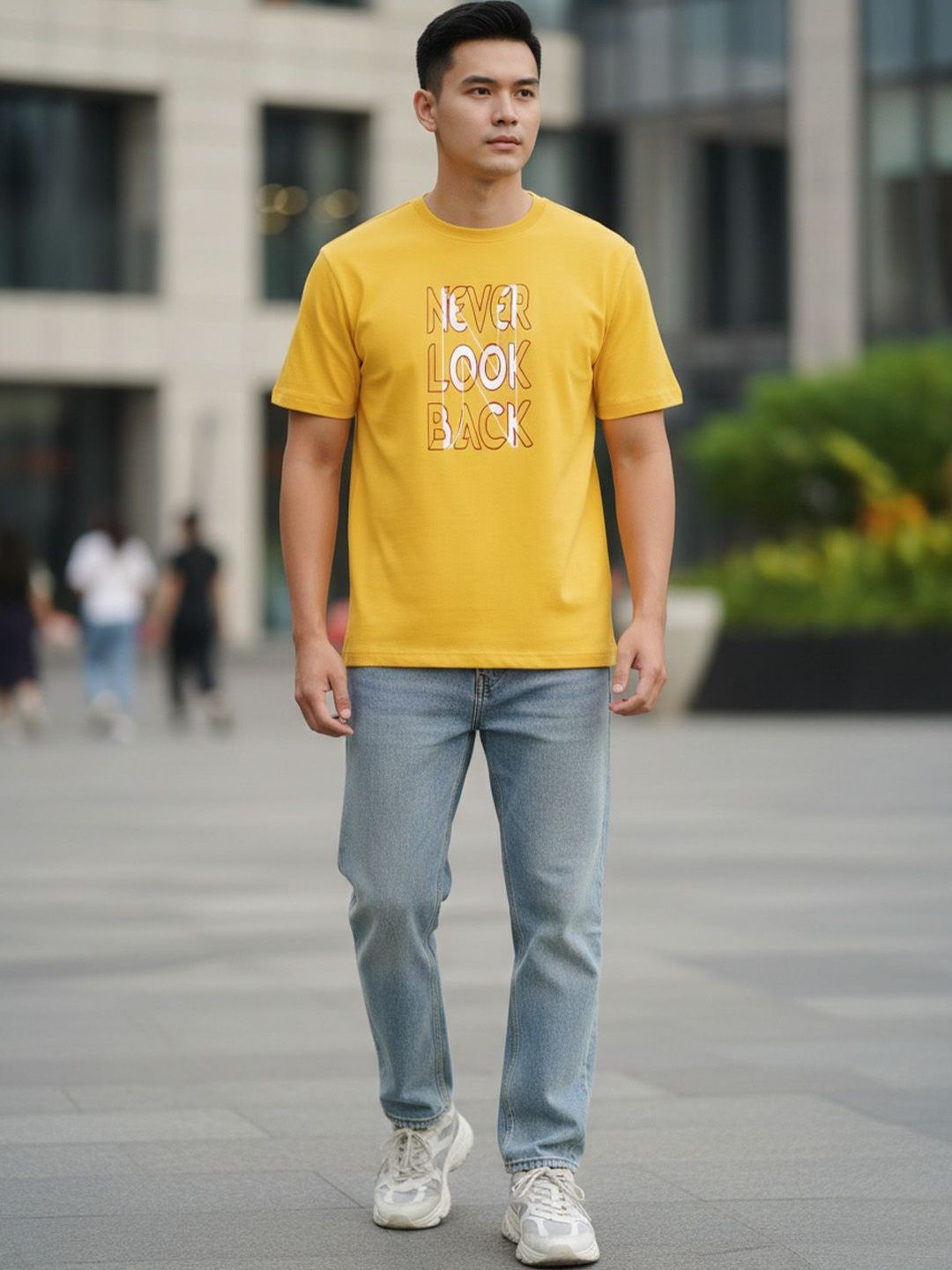 GENSTAR TRENDS Men Typography Printed T-shirt