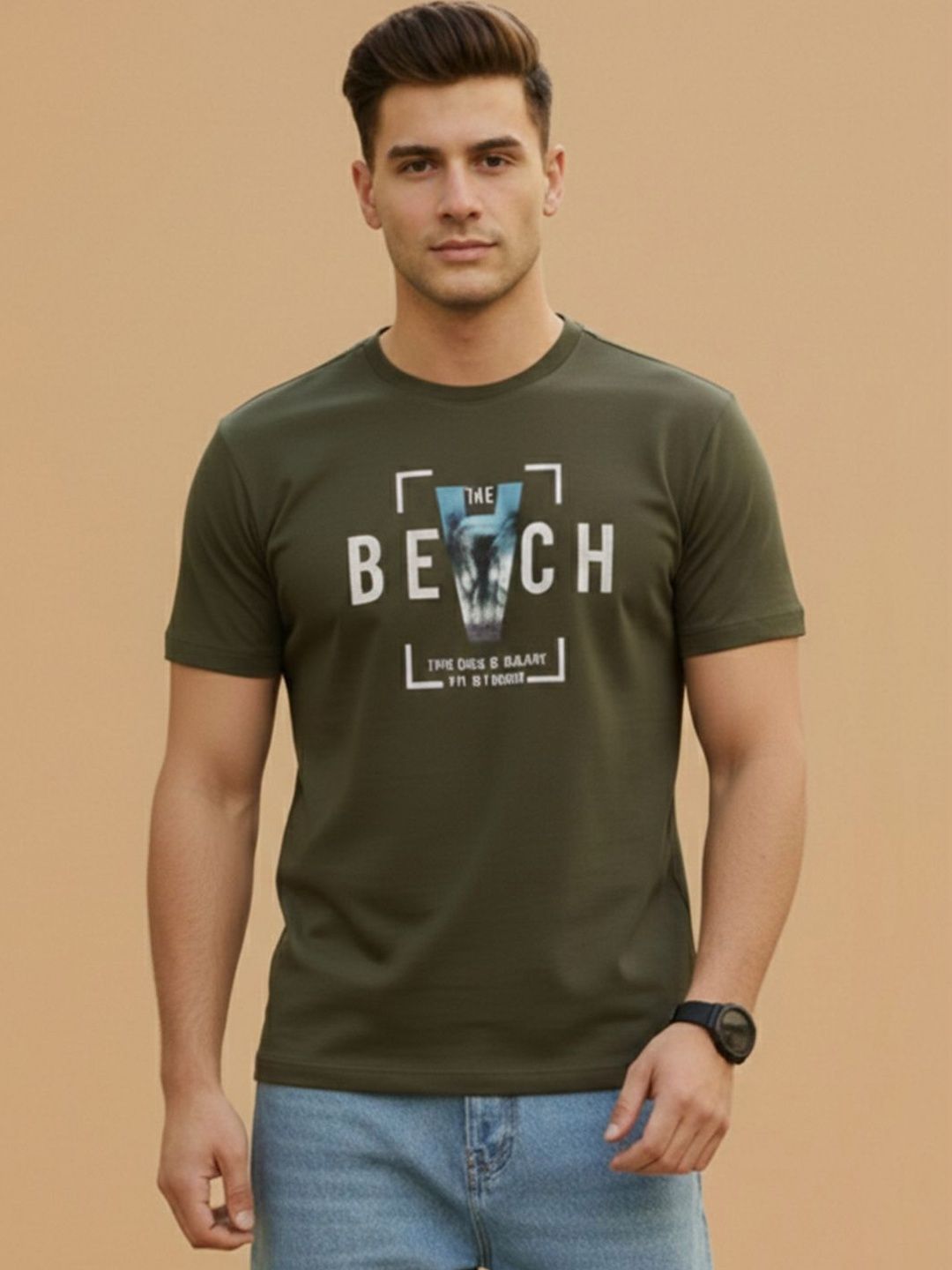 GENSTAR TRENDS Men Typography Printed T-shirt