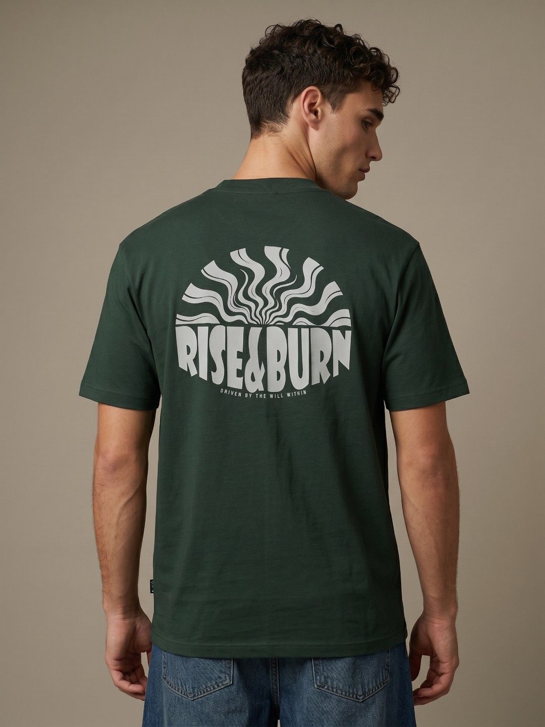 glitchez Relaxed Fit Typography T-shirt