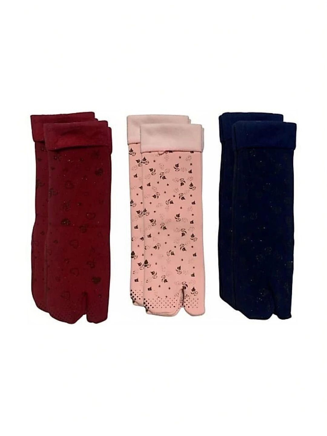 GARUN Men Pack of 3 Cotton Patterned Calf Length Socks
