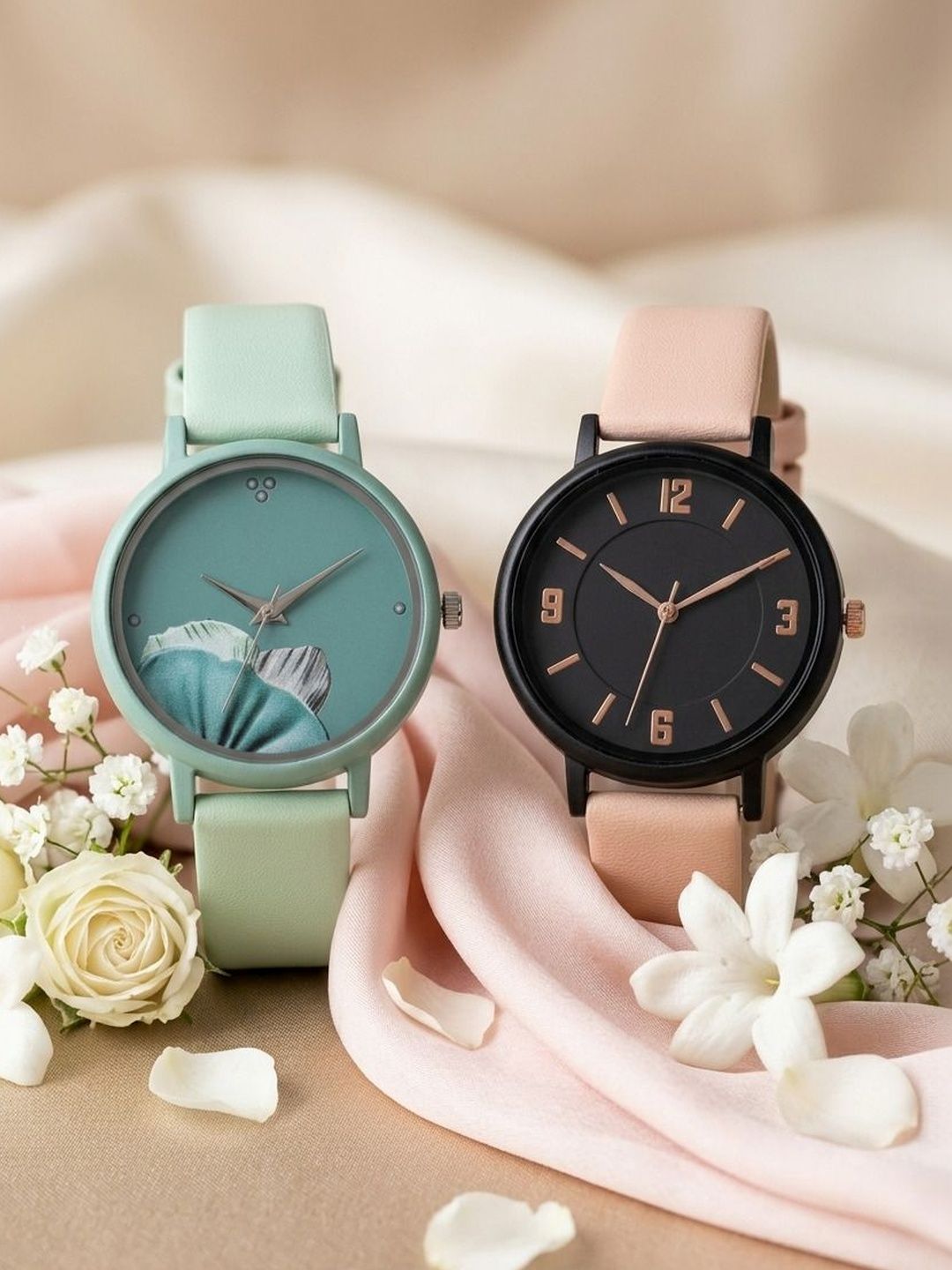 VIRAKTI VIRAKTI Girls Patterned Dial & Straps Analogue Watches