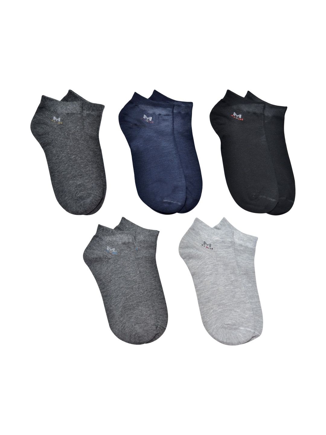 GARUN Men Pack of 5 Cotton Shoe Liners Socks