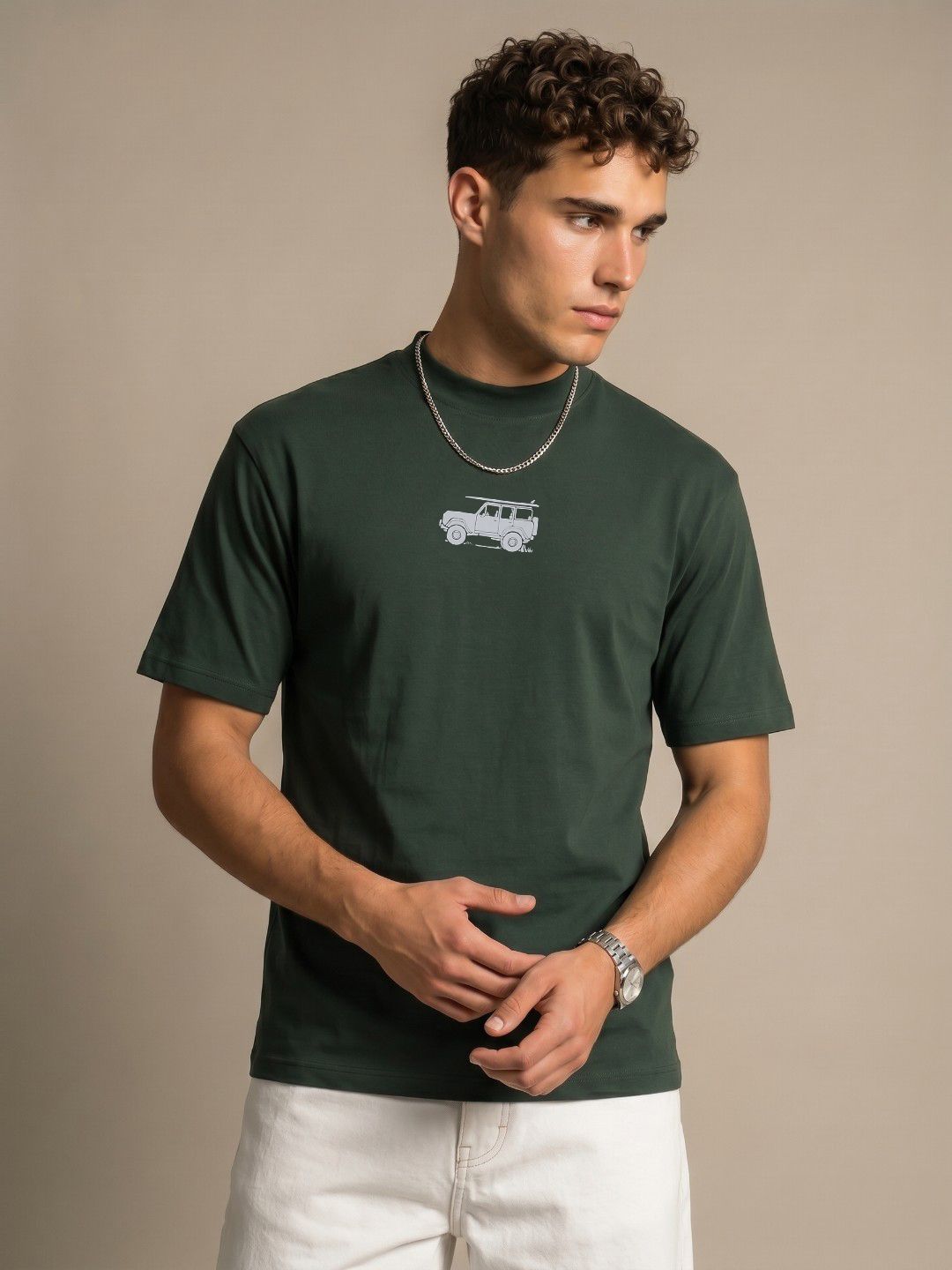 glitchez Relaxed Fit Graphic Print T-shirt
