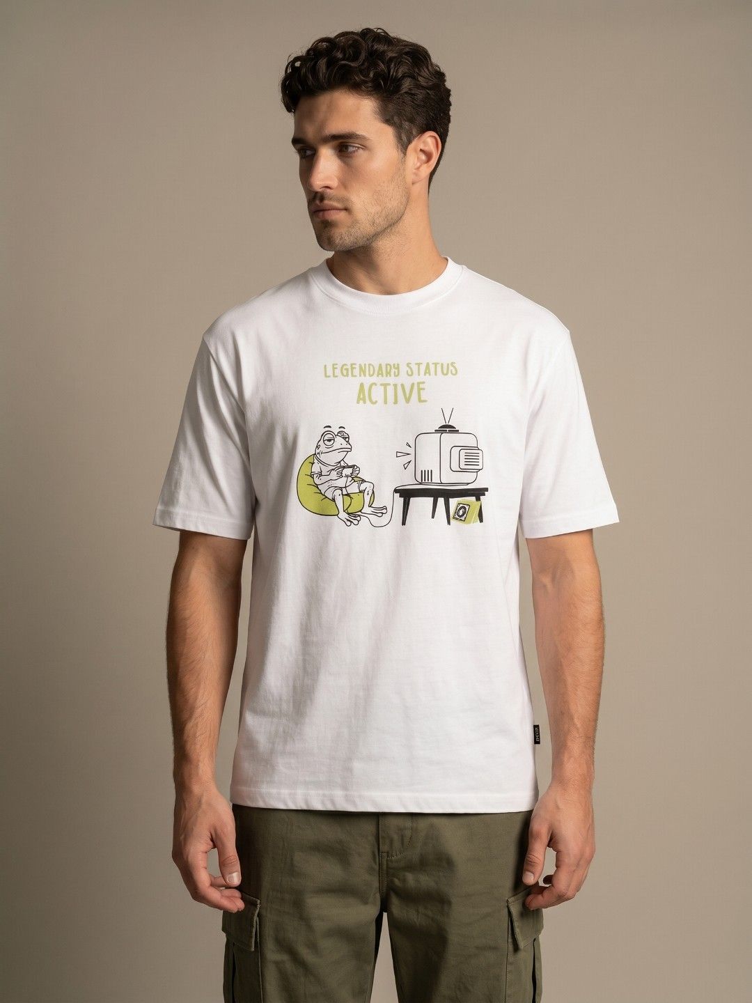 glitchez Graphic Printed Relaxed-Fit T-shirt
