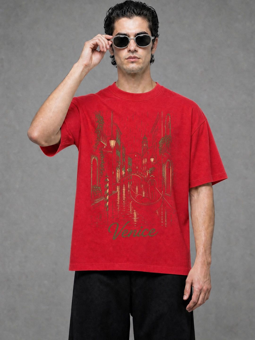 FARDA Unisex Printed Drop-Shoulder Sleeves 1 T-shirt