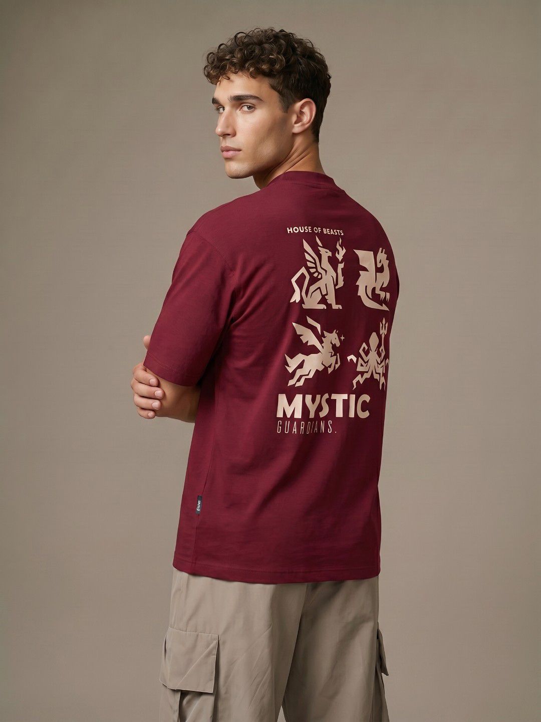 glitchez House of Beasts Graphic Relaxed Fit T-shirt