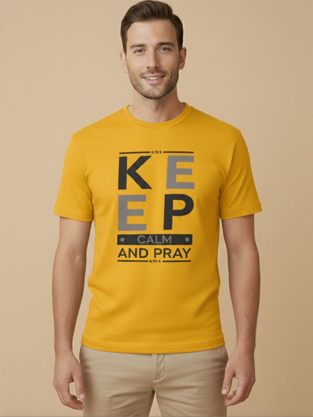 GENSTAR TRENDS Men Typography Printed T-shirt