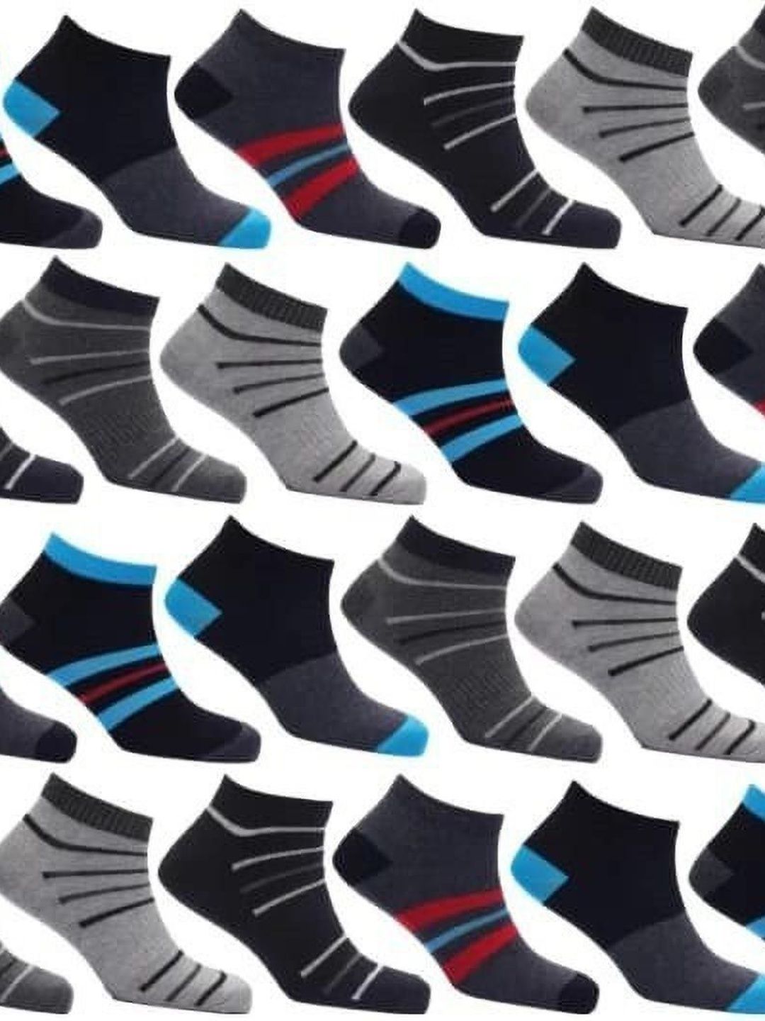 VIPUN Men Cotton Patterned Ankle Length Socks