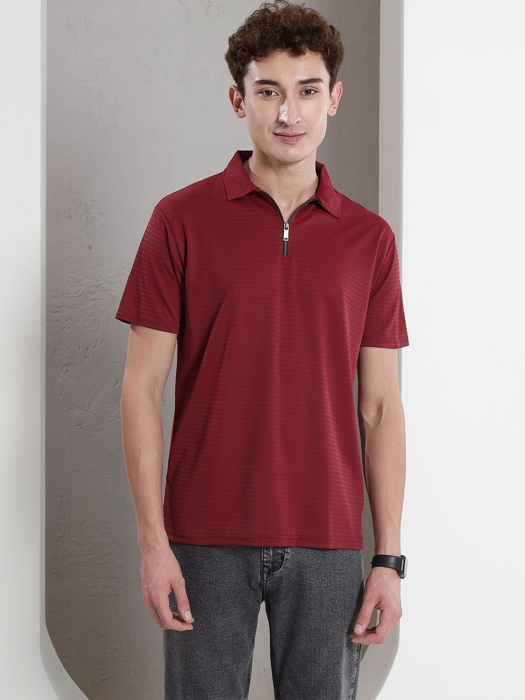 CORSICA Men Polo Collar T-shirt