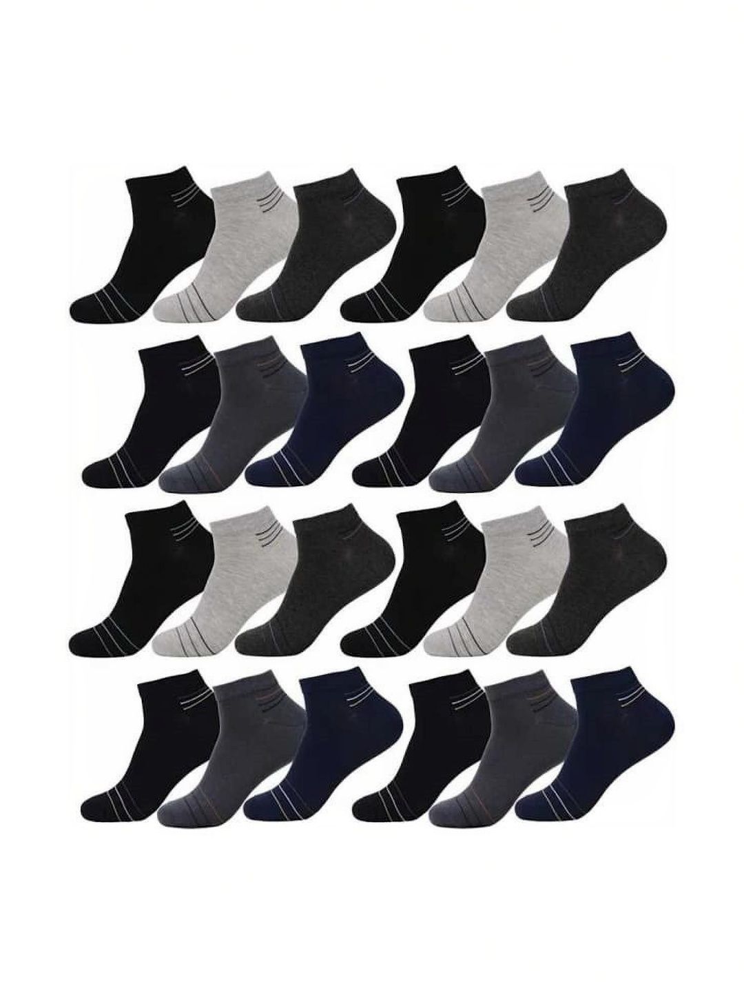 VIPUN Men Cotton Colourblocked Ankle Length Socks