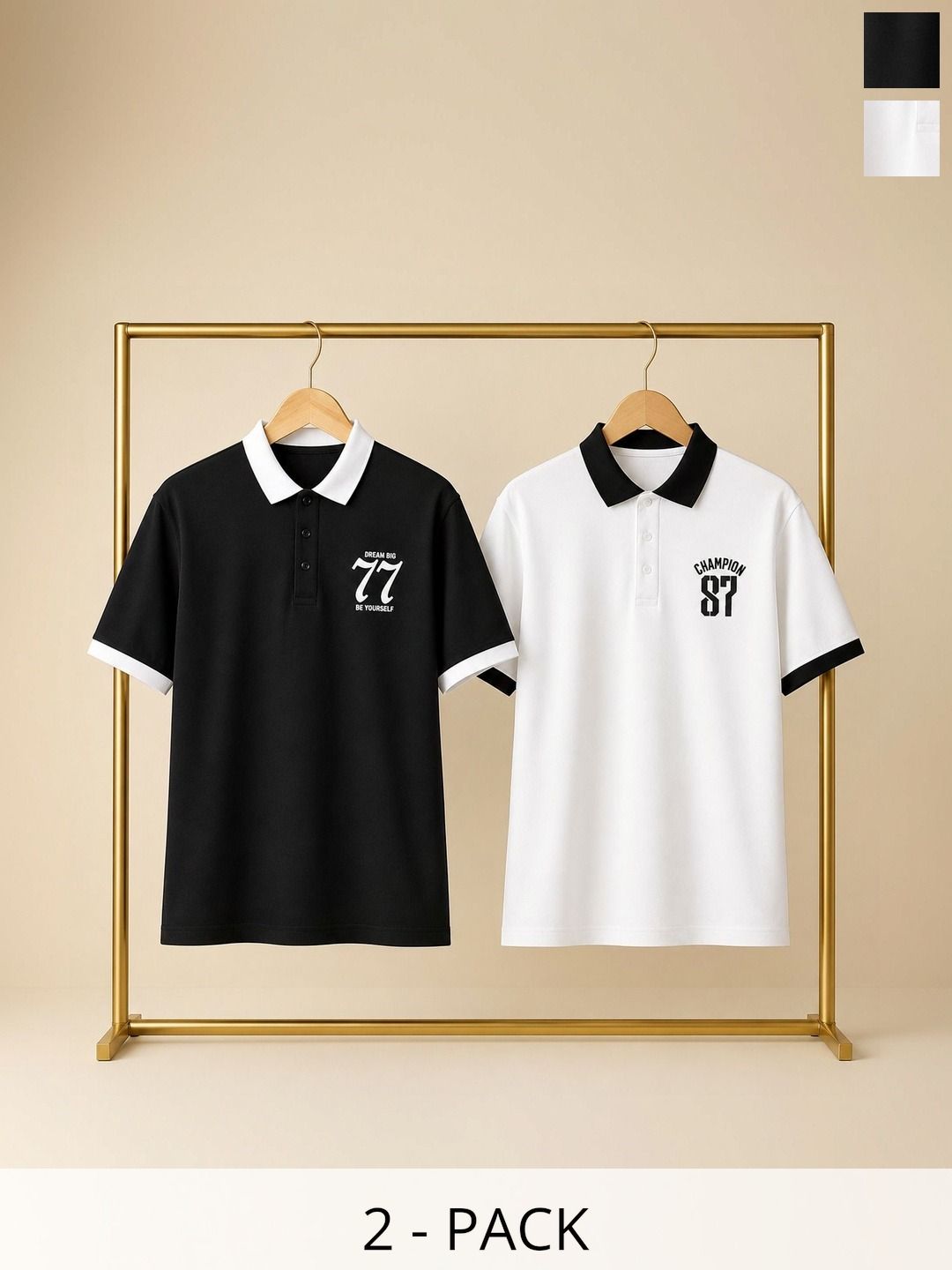 SCUBA Men Typography 2 Printed Polo Collar T-shirt