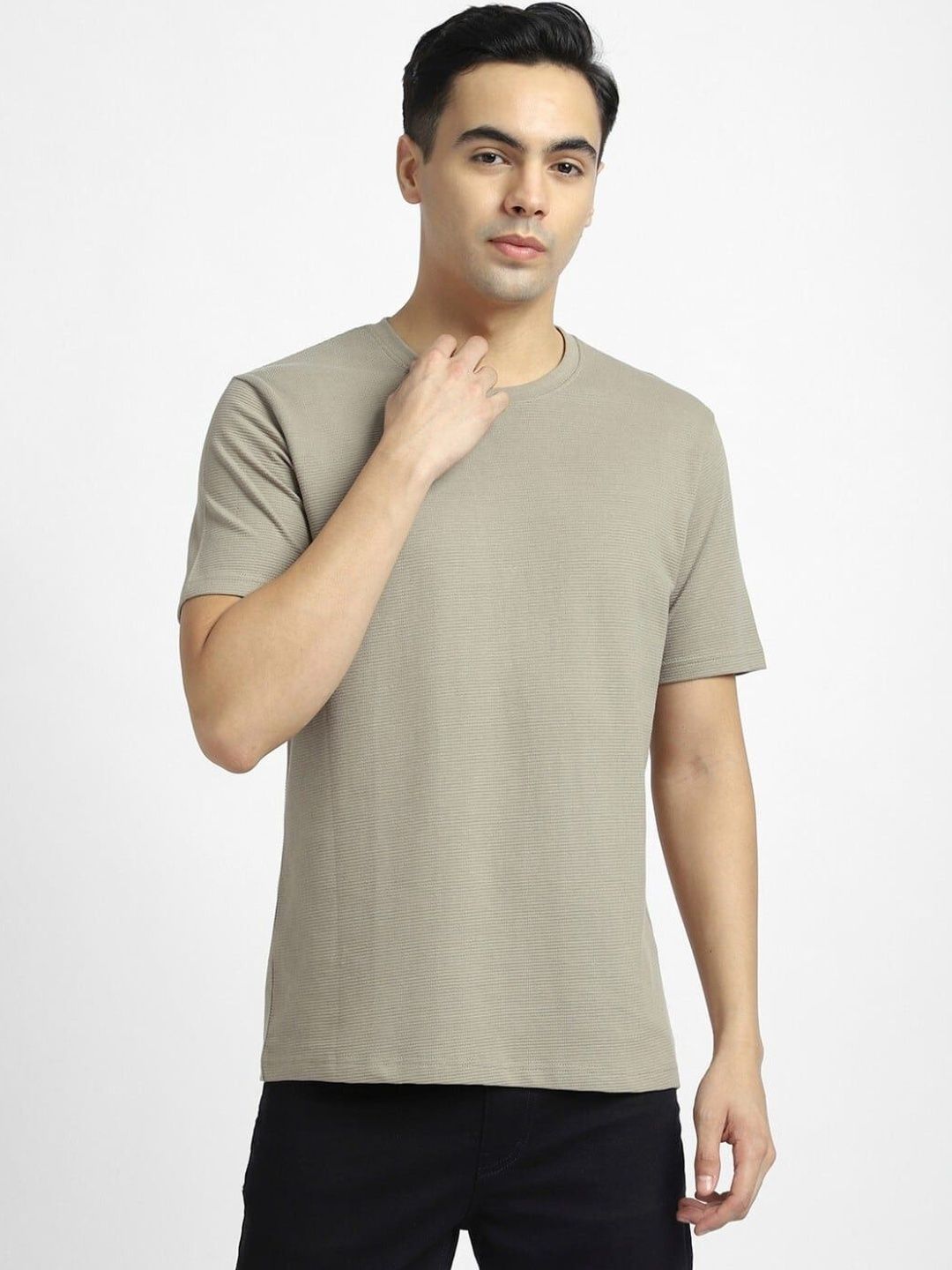 R&B Men Pure Cotton T-shirt