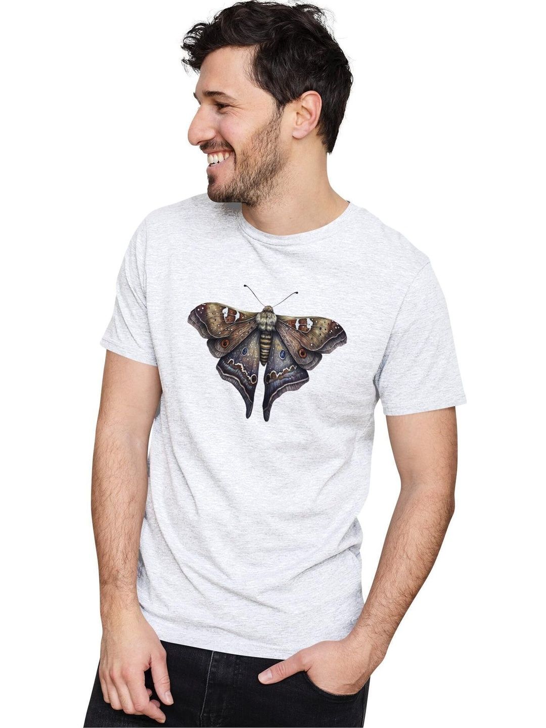 Dezin Men Printed Pure Cotton T-shirt