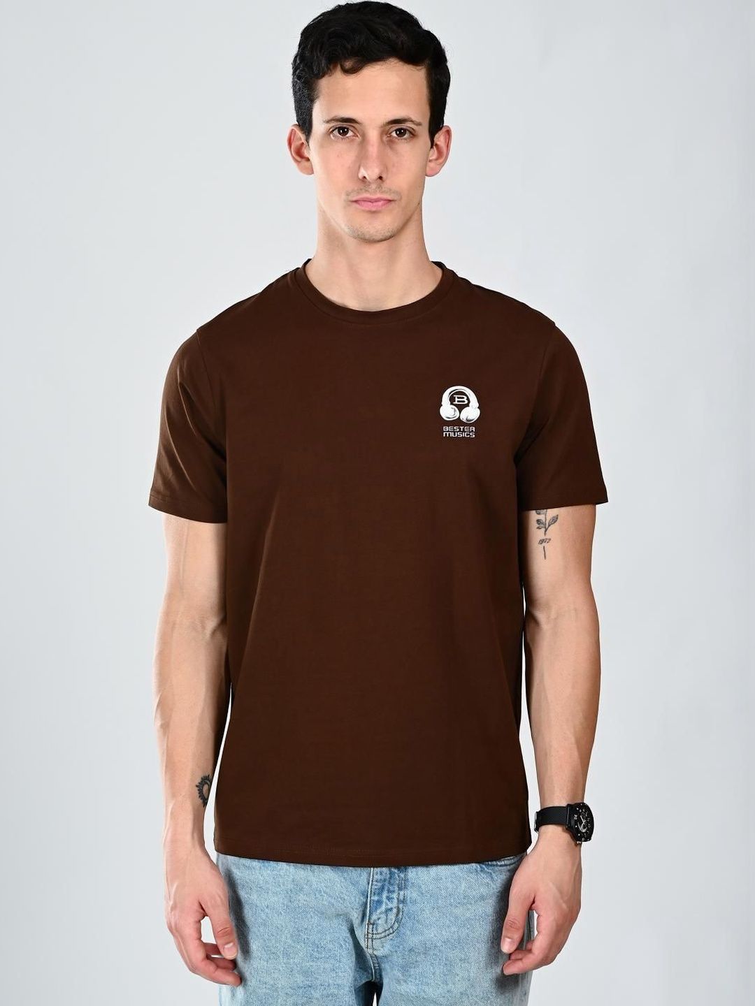 Albion By CnM Men Typography Printed T-shirt