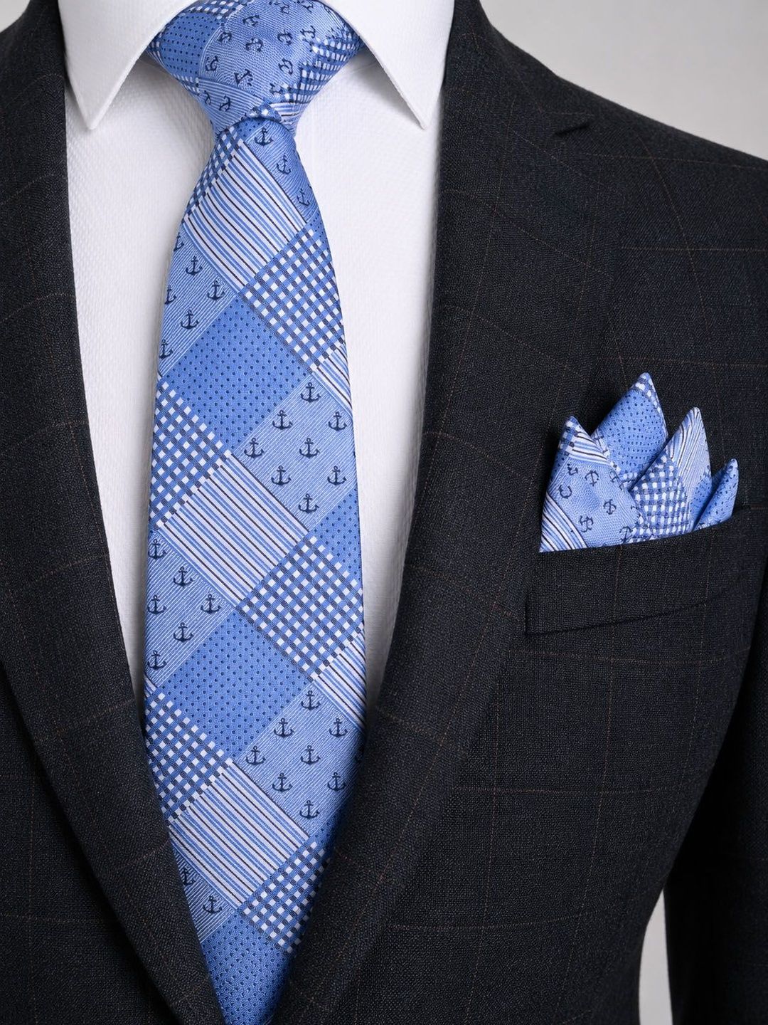 Cazzano Men Checked Skinny Tie
