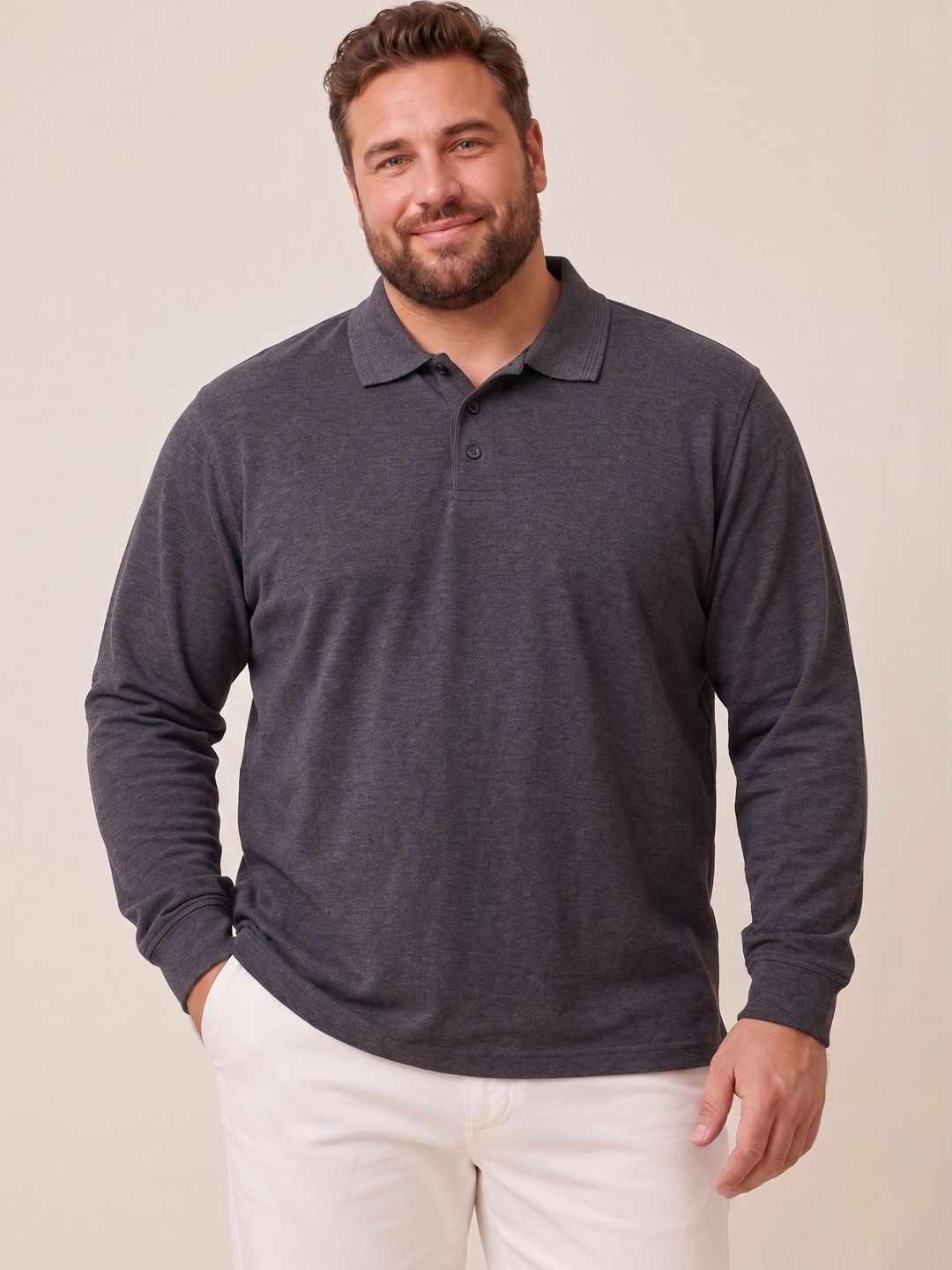 Mast & Harbour Men Polo Collar T-shirt