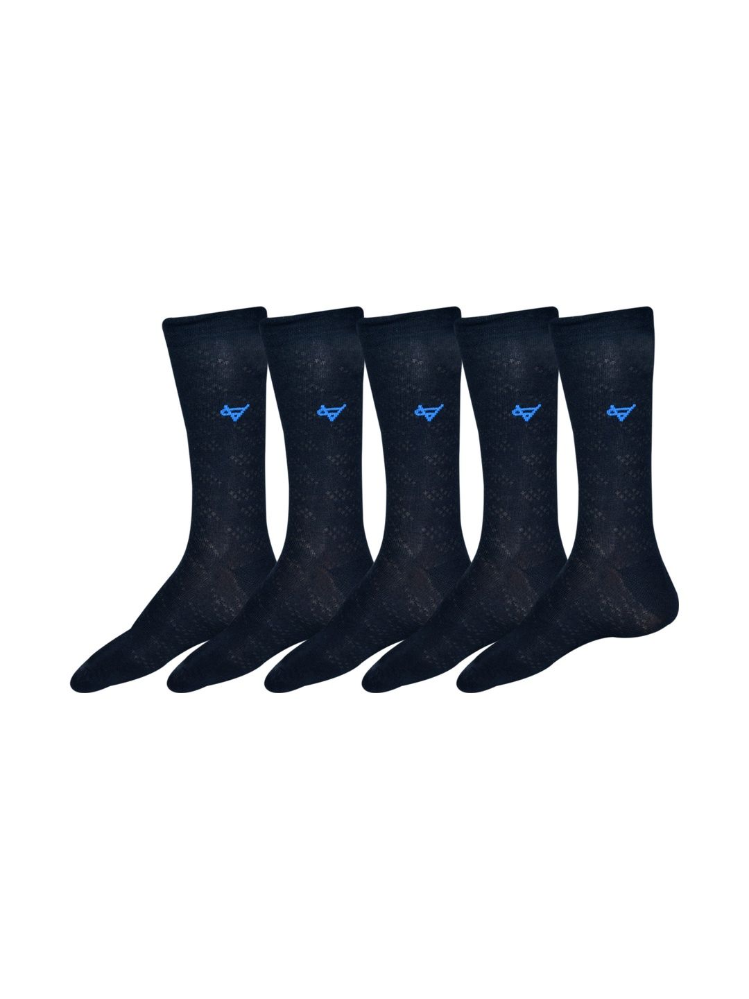 VIPUN Men Pack of 5 Cotton Patterned Calf Length Socks