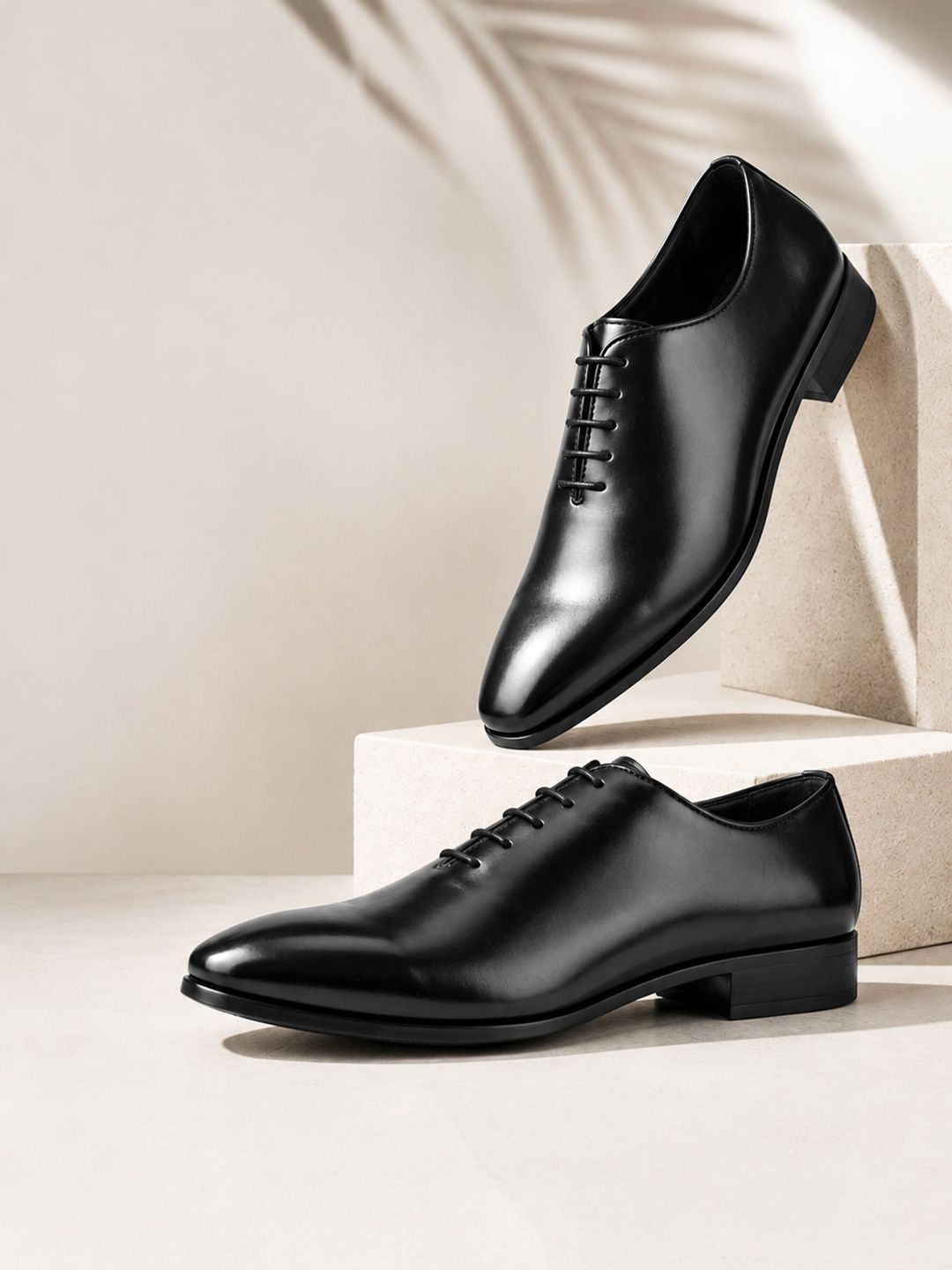House of Pataudi Men Pointed Toe Lace-Ups Oxfords Formal Shoes