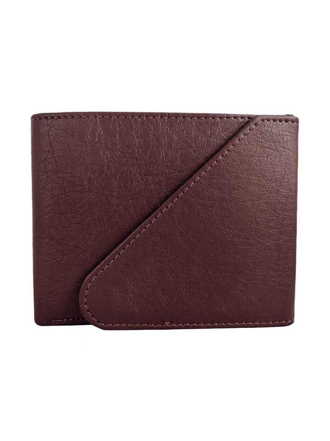 ARFA Men Textured Leather Two Fold Wallet