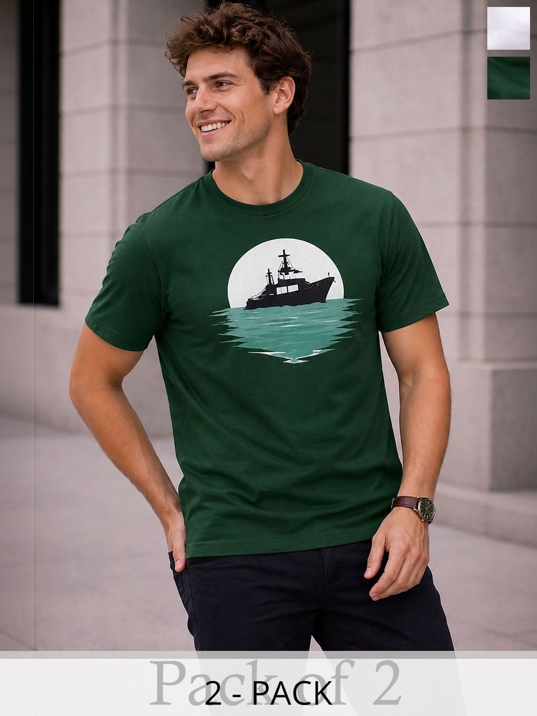 MaverIQ Men 2 Printed T-shirt