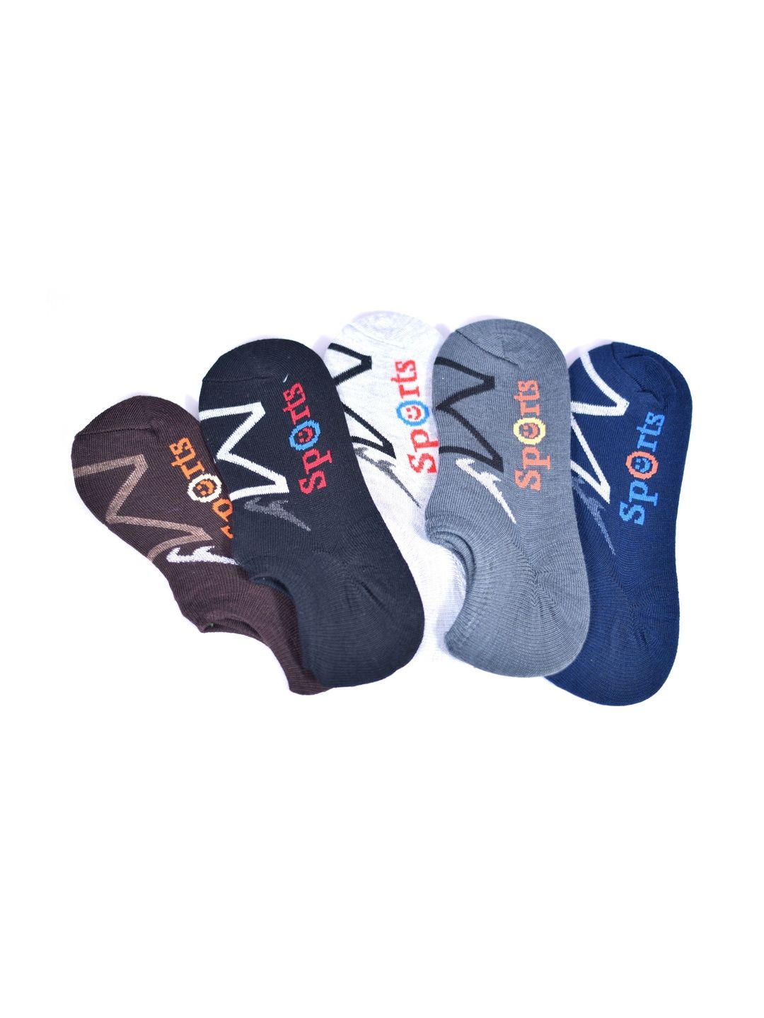 GARUN Unisex Pack of 6 Cotton Patterned Shoe Liners Socks
