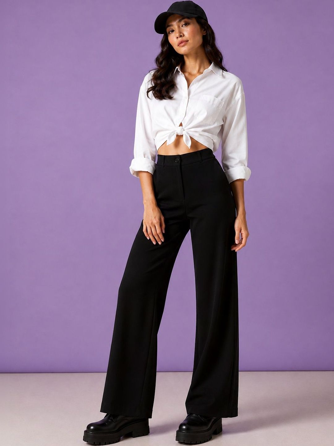 Neon Femme Women High-Rise Trousers