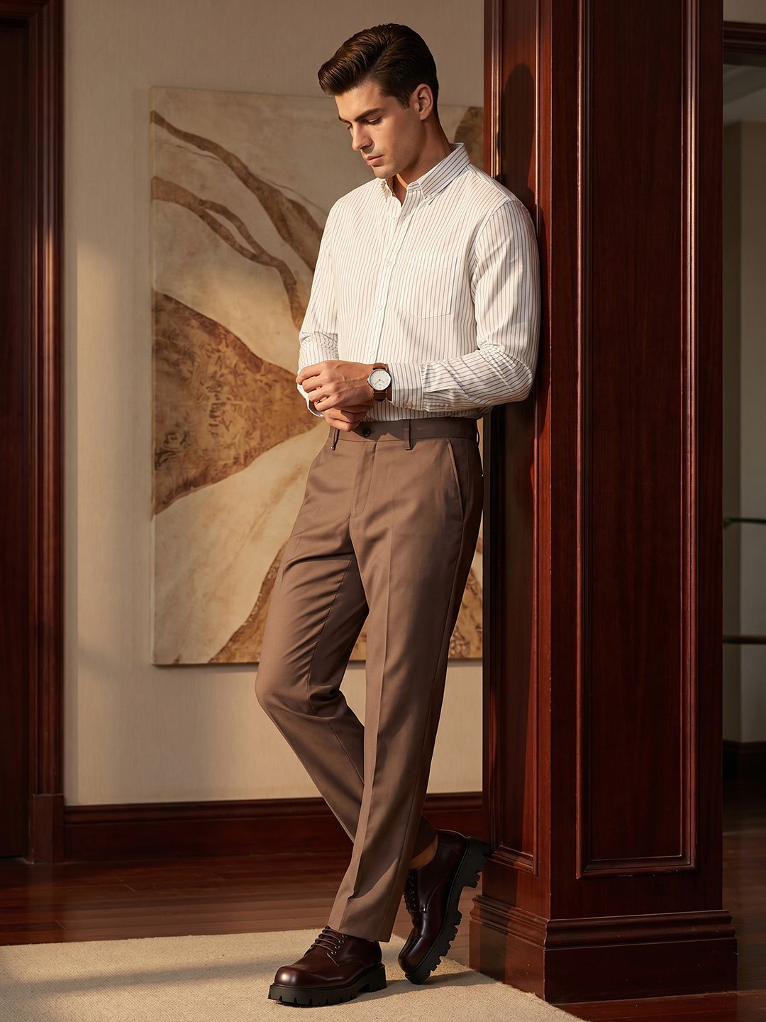 INVICTUS Cotton Formal Trousers