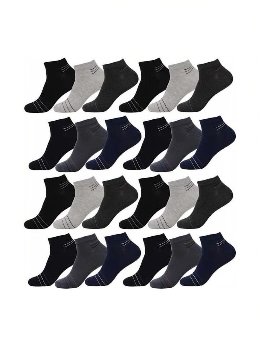 VIPUN Men Cotton Colourblocked Ankle Length Socks