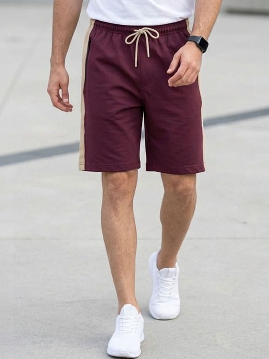 RETWE Men Colourblocked Technology Shorts
